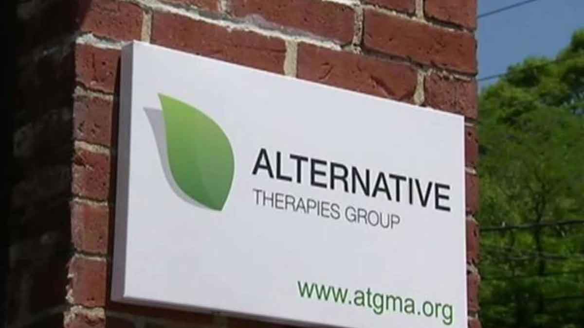 The logo for Alternative Therapies Salisbury marijuana dispensary