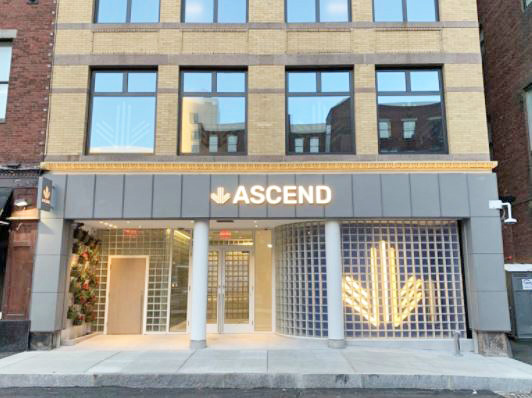 Exterior at Ascend Boston Dispensary - Credit: Ascend