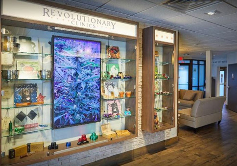 Display at Revolutionary Clinics Somerville dispensary - Credit: Revolutionary Clinics