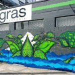 Mural at Gras Cannabis' East Portland Dispensary - Credit: Gras