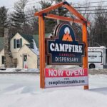 Exterior Sign at Campfire Cannabis' West Boylston Dispensary - Credit: Dispensary Genie