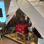 Tent Camping Themed Display at Campfire Cannabis' West Boylston Dispensary - Credit: Dispensary Genie