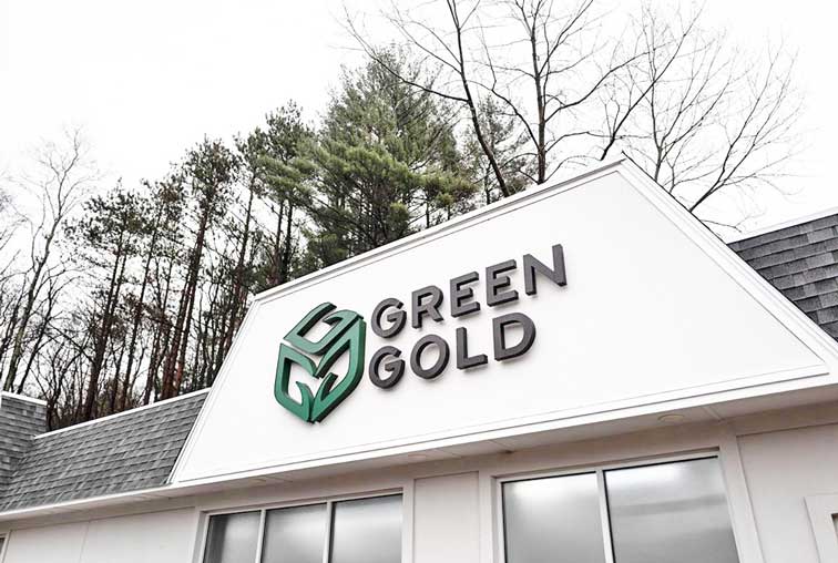 Sign at Green Gold's Charlton Dispensary - Credit: Green Gold
