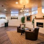 Lounge Area with Fireplace at Harvest Moonz Haverhill Dispensary - Photo Credit: Full Harvest Moonz