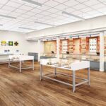 Central Displays at Terps' Attleboro Dispensary (rendering) - Photo Credit: Colwell Architects