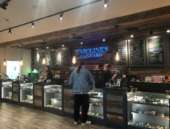Sales Counter at Caroline's Cannabis Hopedale Dispensary - Credit: Metro West Daily News / Lauren Young