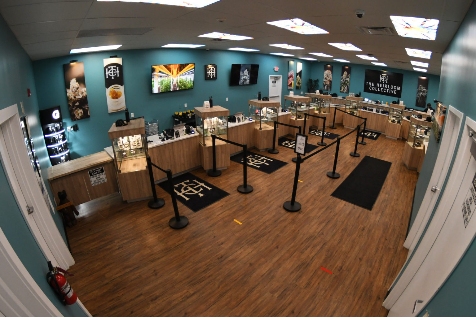 Overhead View of the Sales Floor at Heirloom Collective's Hadley Dispensary - Photo Credit: Heirloom Collective