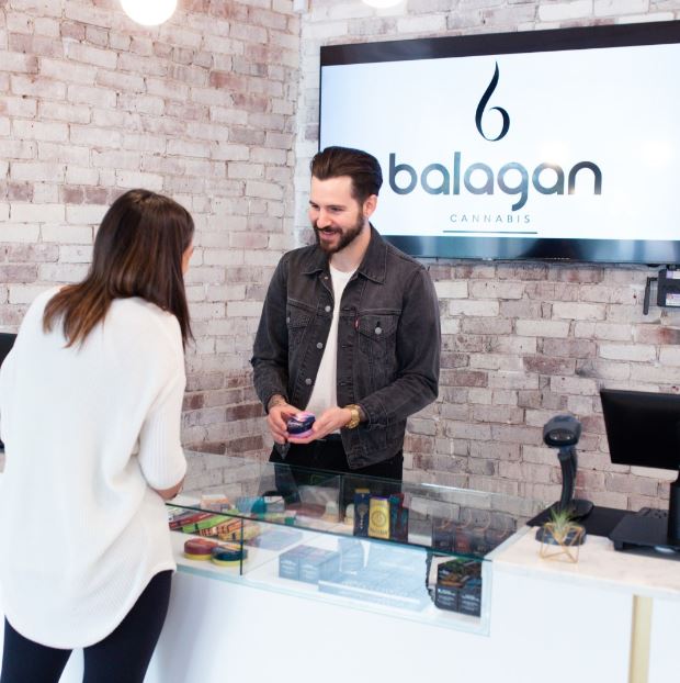 Transaction at Balagan Cannabis' Northampton Dispensary - Photo Credit: Balagan Cannabis